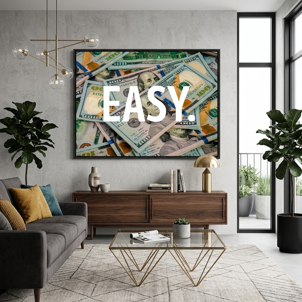Money Canvas Wall Art