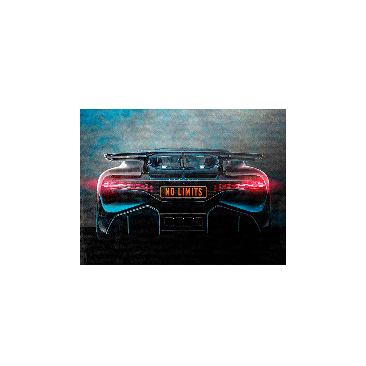 BUGATTI NO LIMITS BACKSIDE Canvas Wall Art