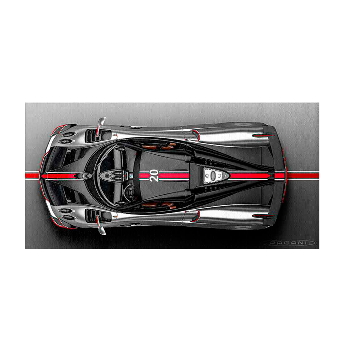PAGANI BACKSIDE Canvas Wall Art