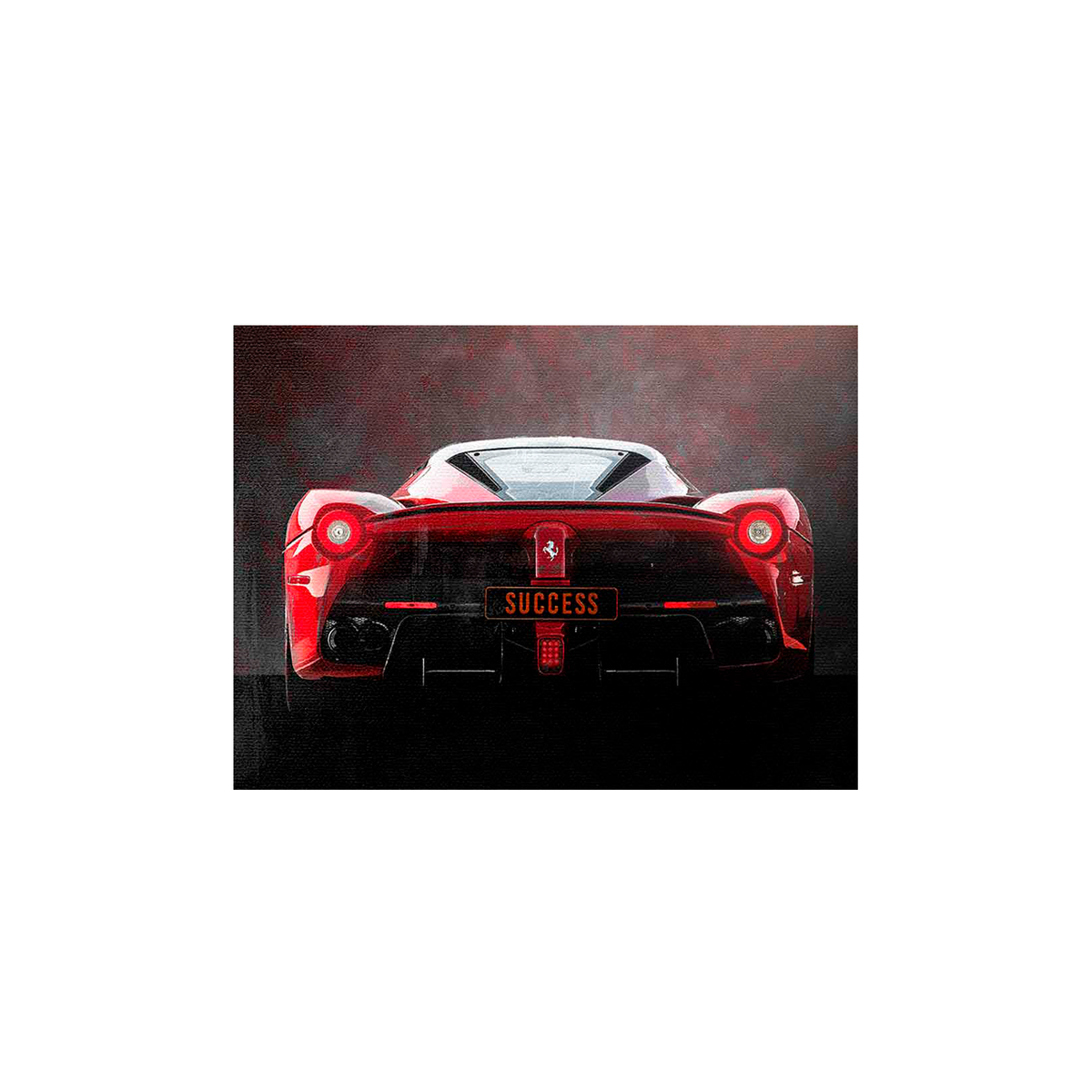 FERRARI SUCCESS BACKSIDE Canvas Wall Art