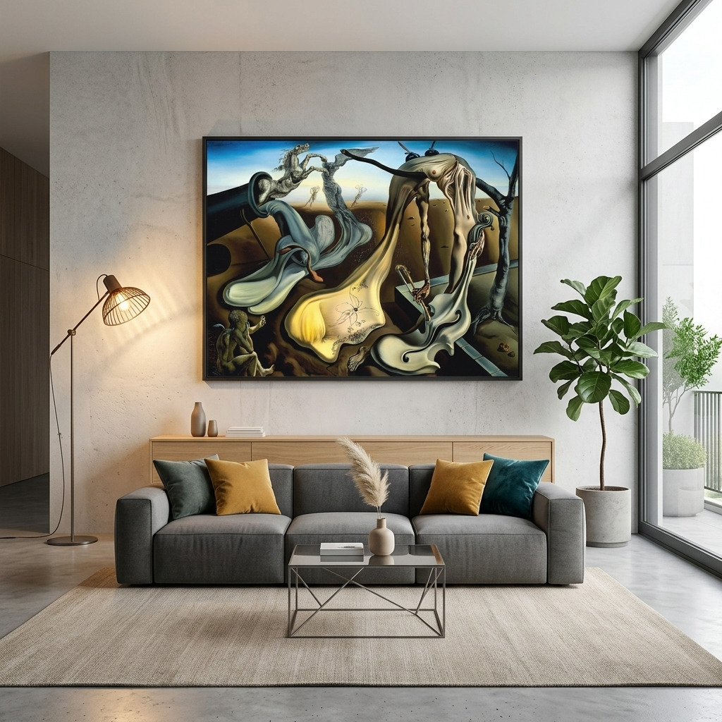 The evening spider promises hope Salvador Dali Reproduction Canvas Wall Art Print