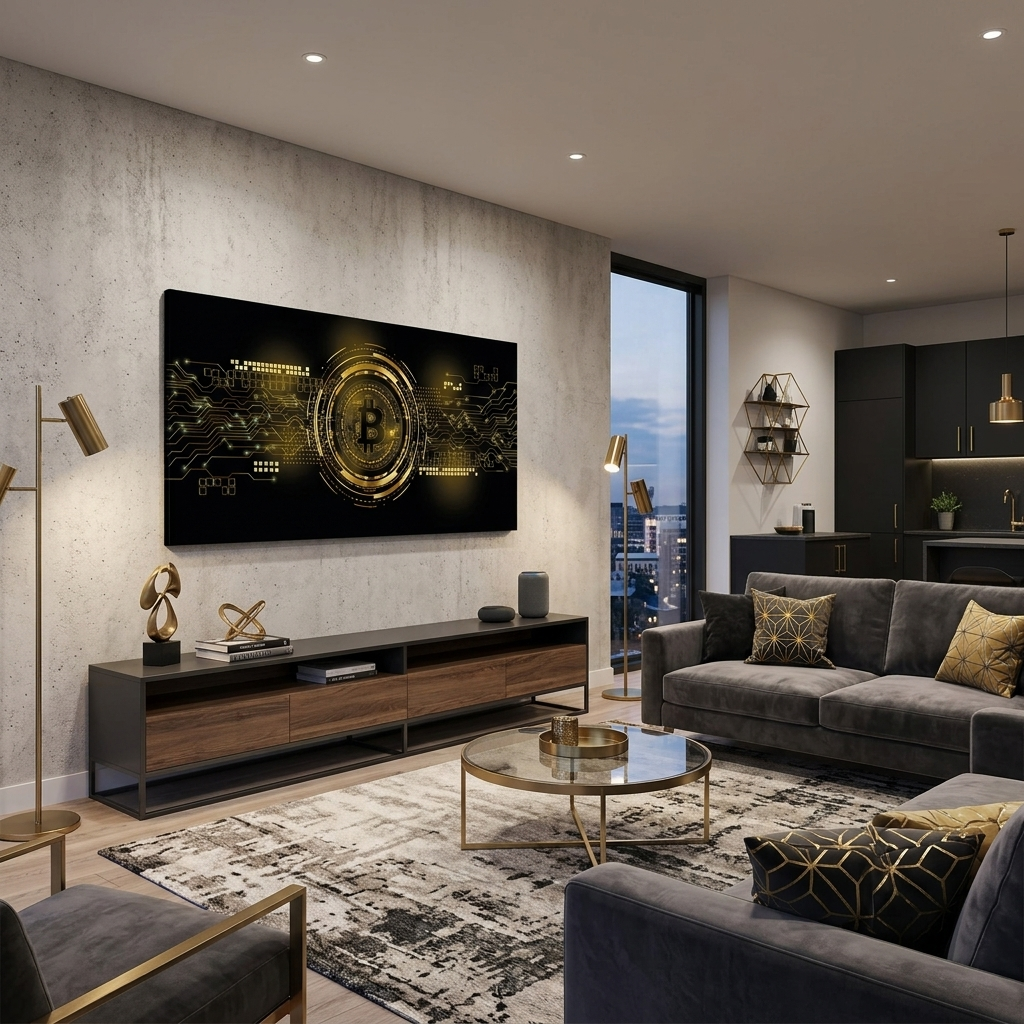 Bitcoin Inspirational Canvas Wall Art Print