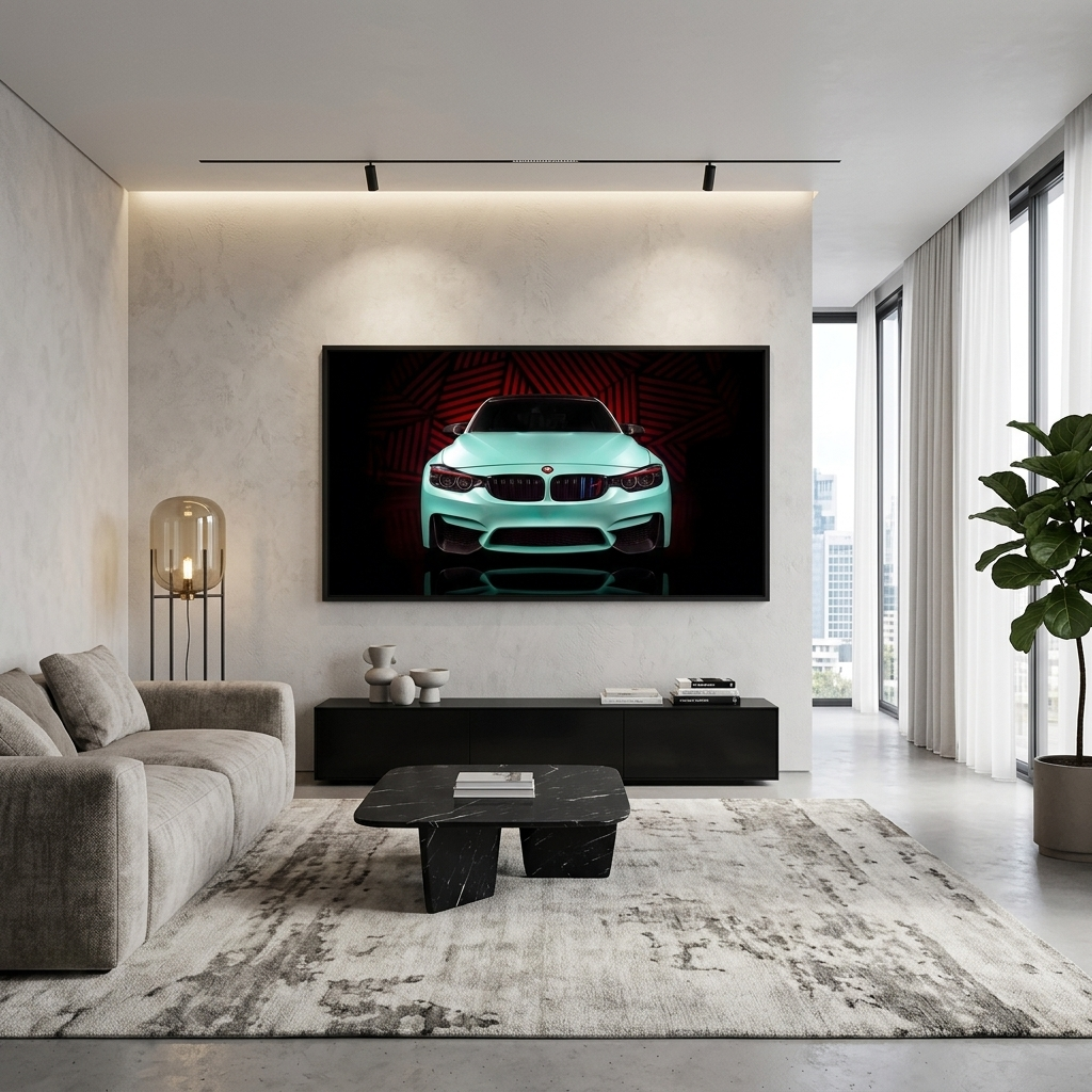 BMW M4 Canvas Wall Art Print