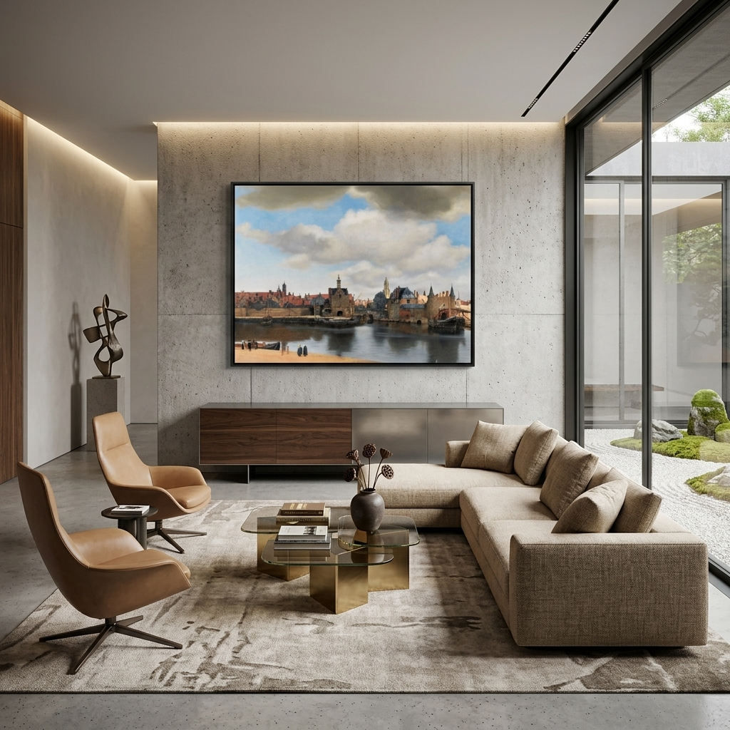 Delta view Reproduction Canvas Wall Art Print