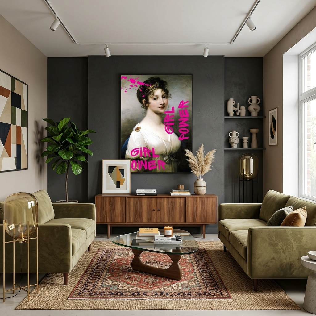 Canvas Wall Art Print Louise. Girl power