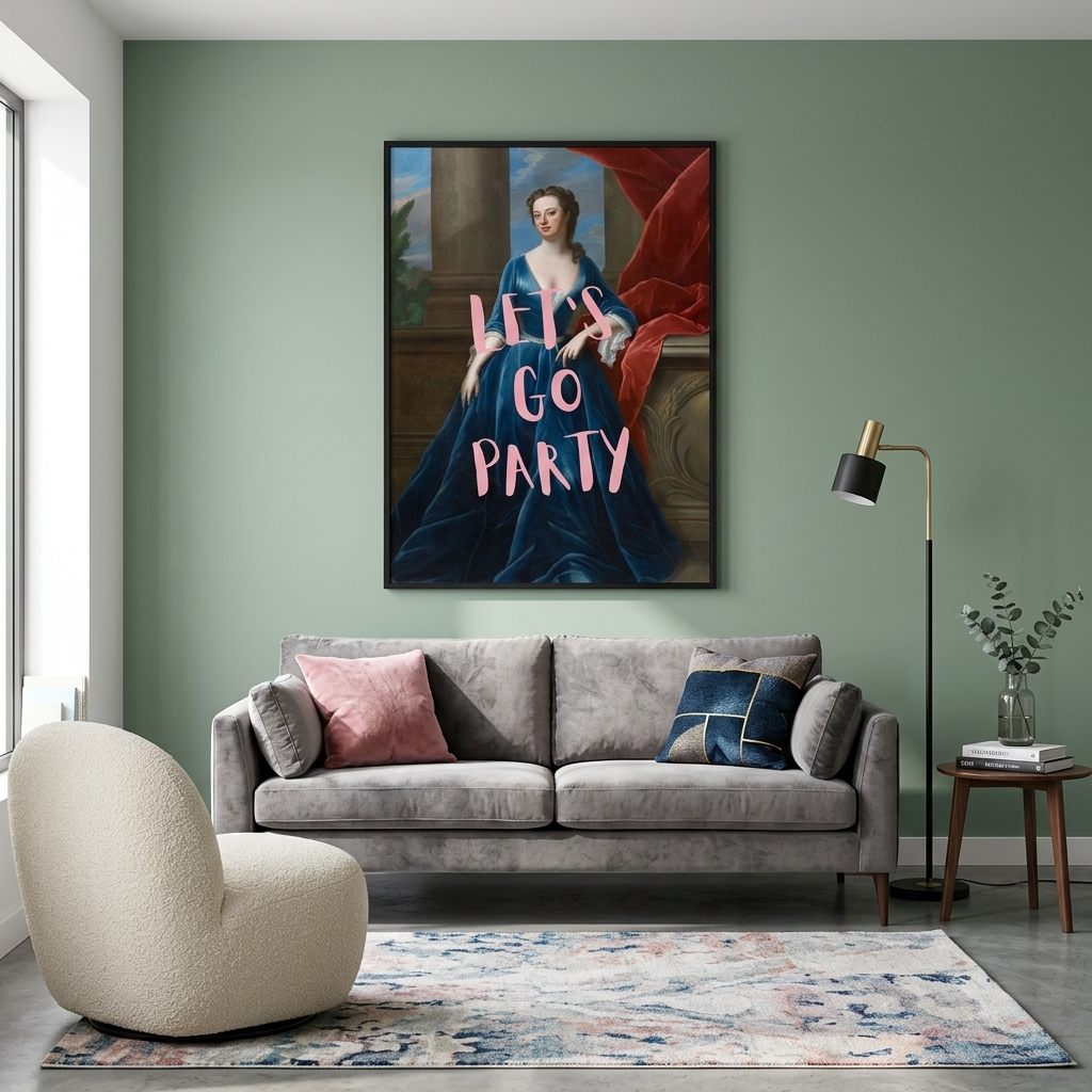 Canvas Wall Art Print Let's go party
