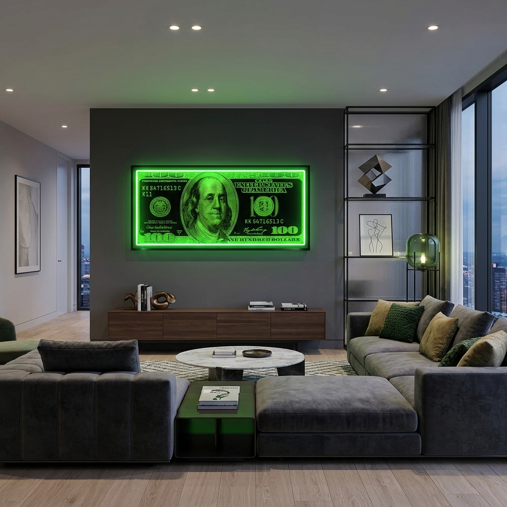 Inspirational Canvas Wall Art Print $100 in green