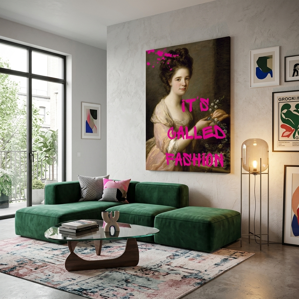 Canvas Wall Art Print Portrait of Eleanor. It's called fashion