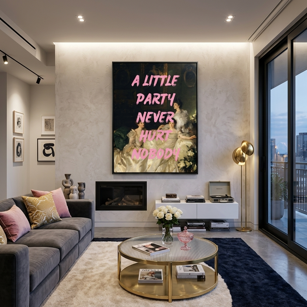 Canvas Wall Art Print The Wyndham Sisters. Little Party Never Hurt Nobody