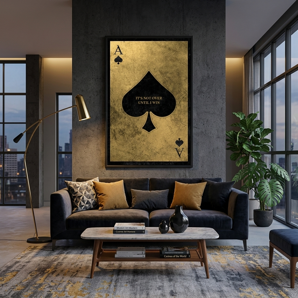 Golden Ace of Chirwa Motivational Canvas Wall Art Print
