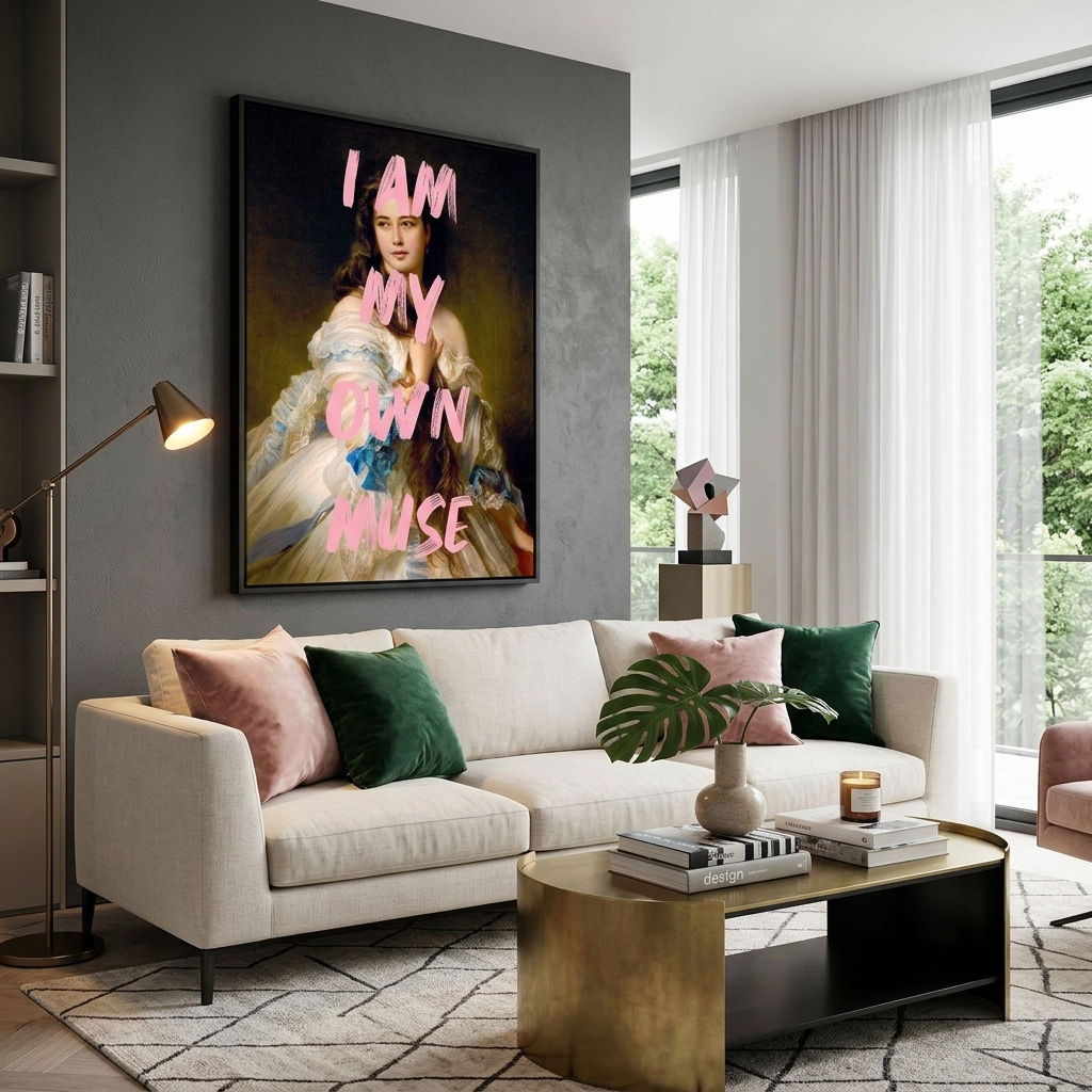 Canvas Wall Art Print Portrait of Rimskaya-Korsakova. I am my own muse