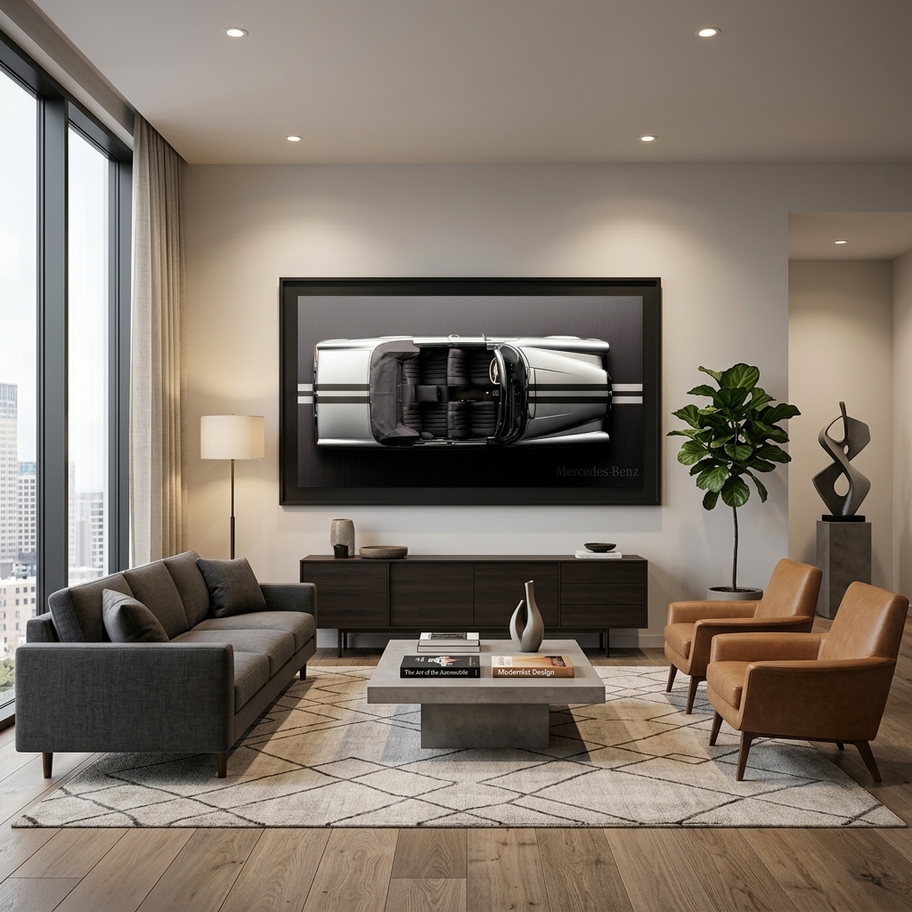 MERSEDES BENZ BACKSIDE Canvas Wall Art