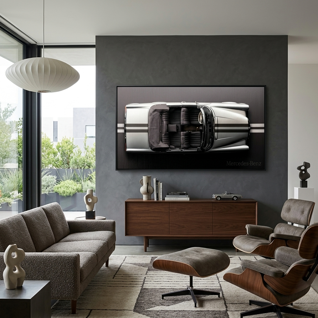 MERSEDES BENZ BACKSIDE Canvas Wall Art
