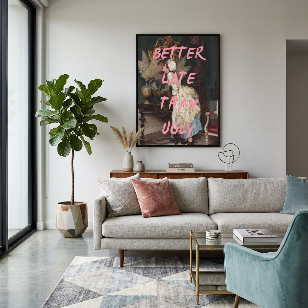 Canvas Wall Art Print Better late than ugly