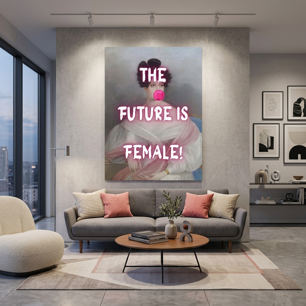 Canvas Wall Art Print The future is female