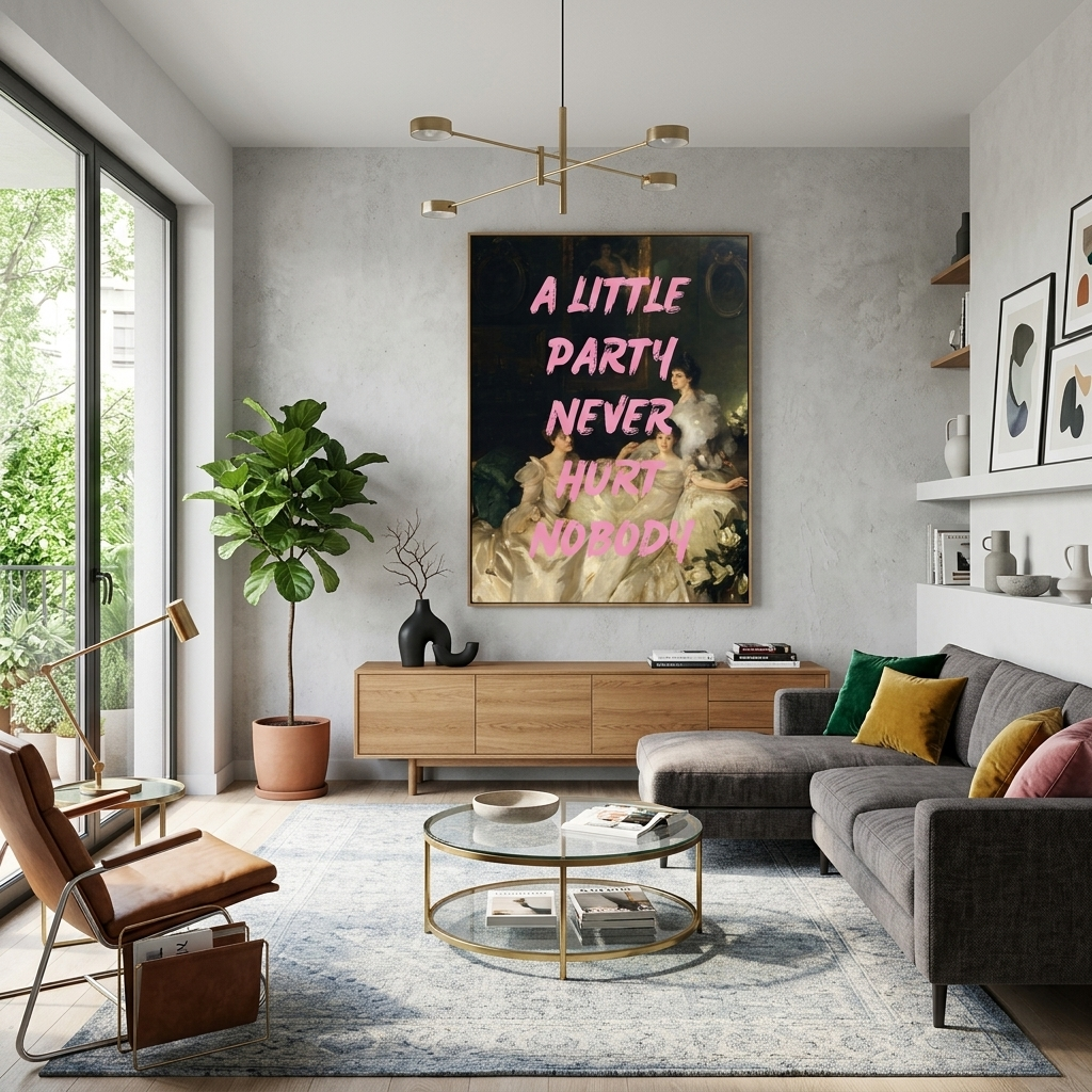 Canvas Wall Art Print The Wyndham Sisters. Little Party Never Hurt Nobody