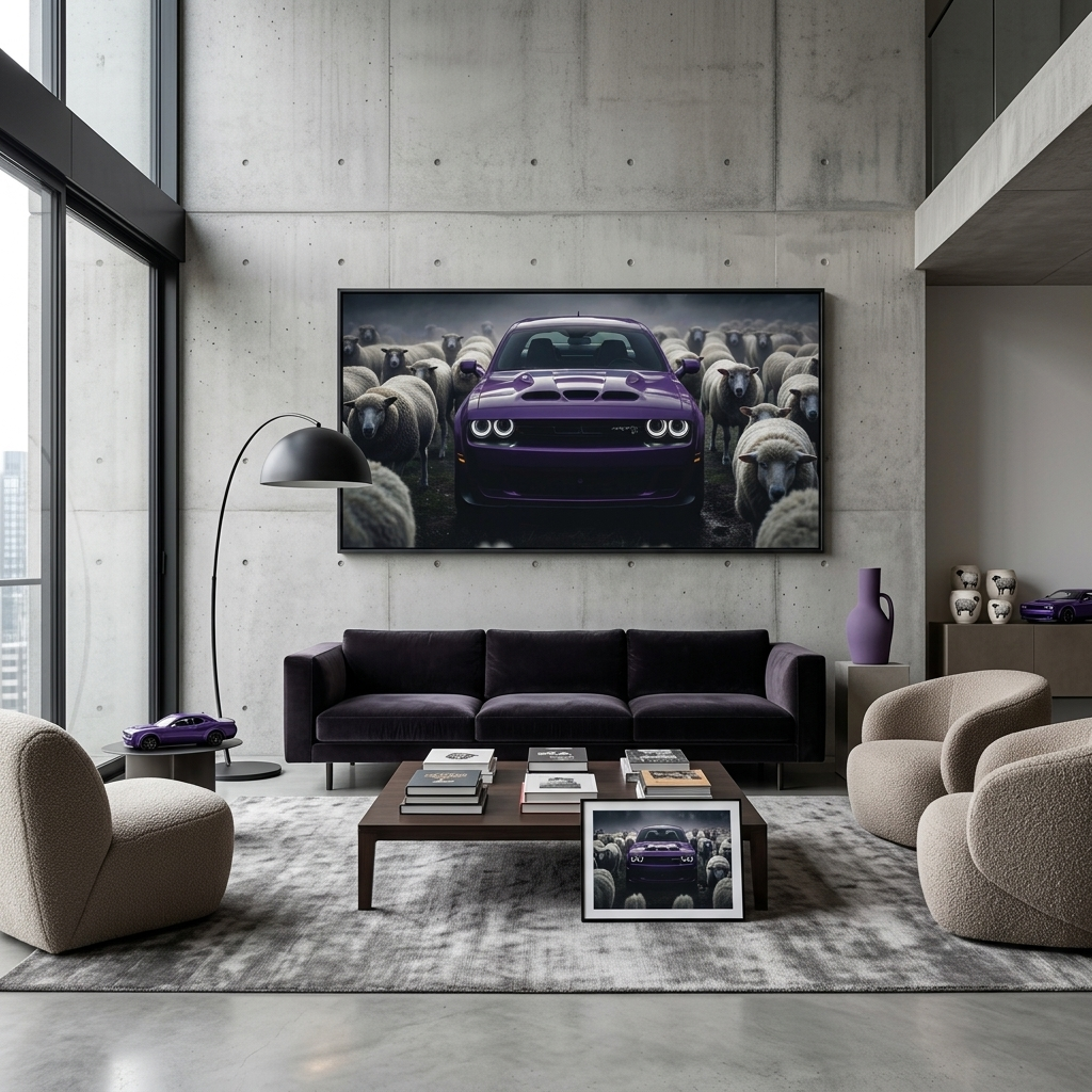 Purple Rebel – Stand Alone, Lead the Pack Canvas Wall Art