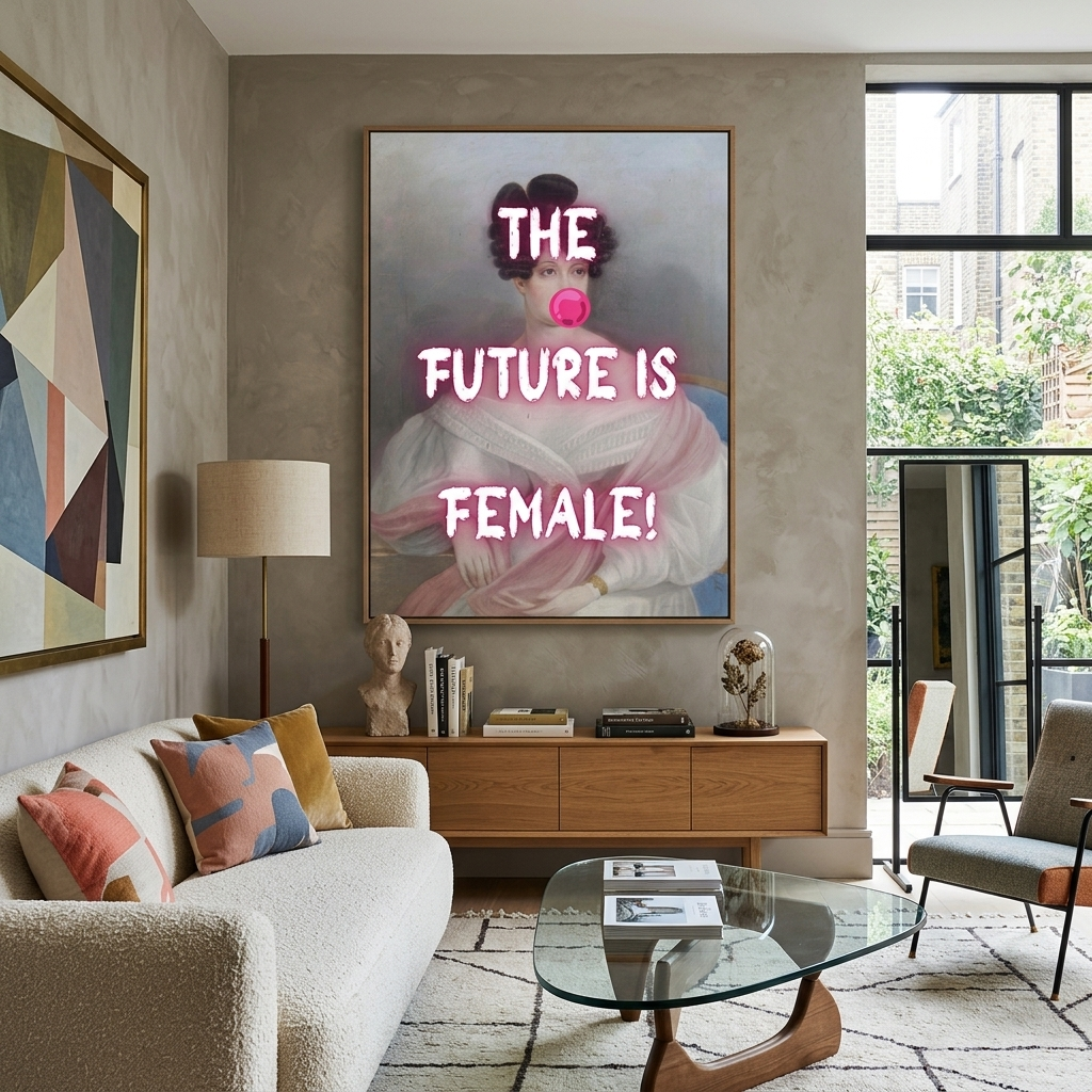 Canvas Wall Art Print The future is female