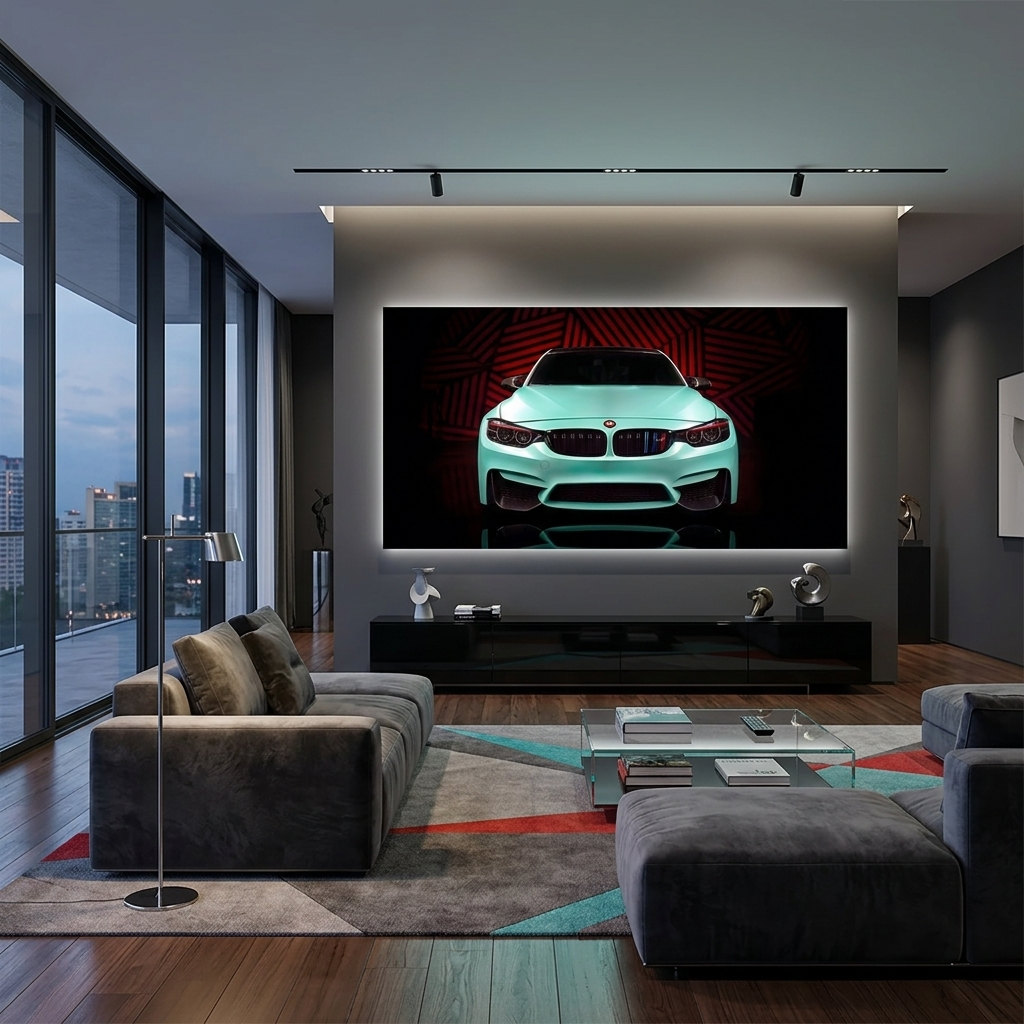 BMW M4 Canvas Wall Art Print