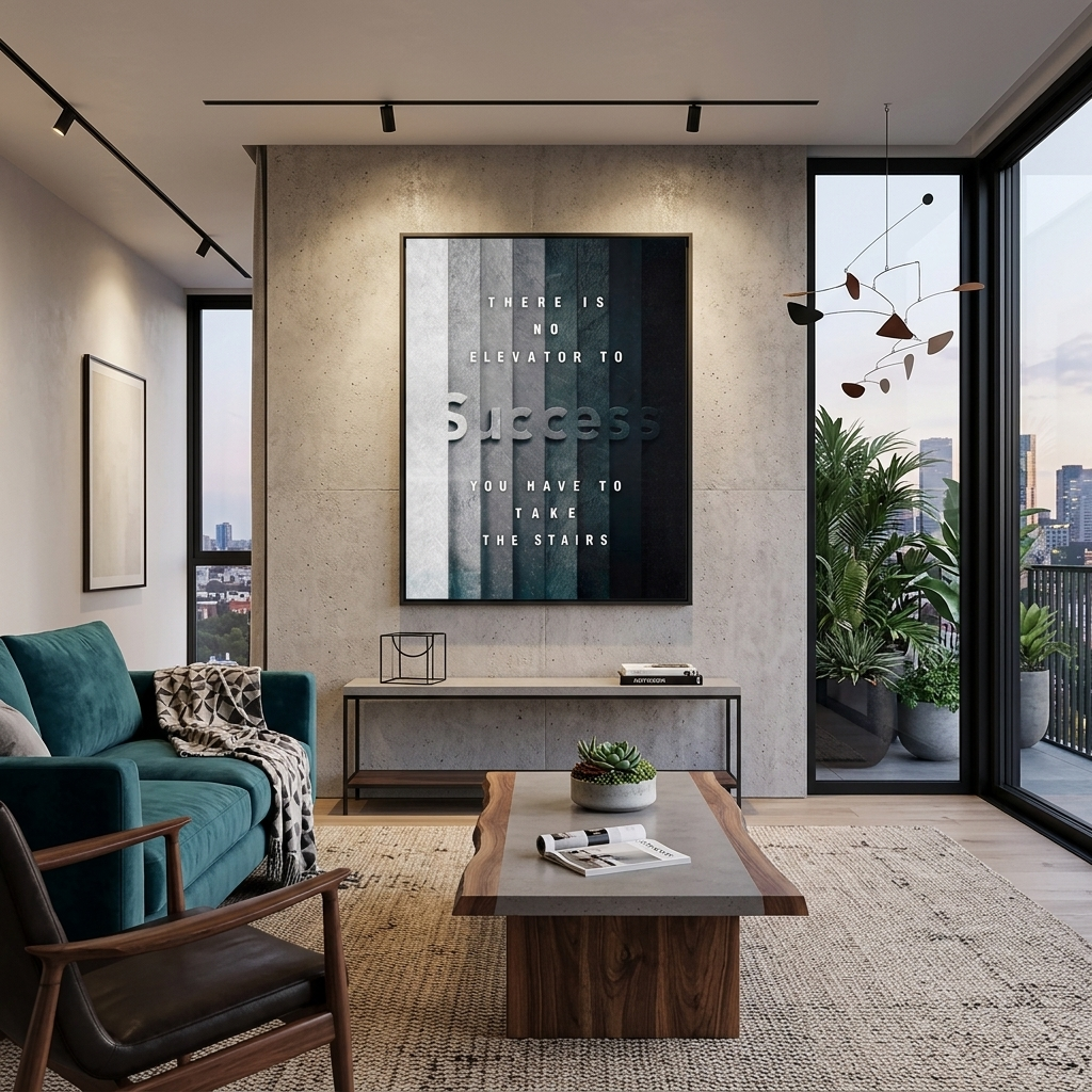 Motivational with inscriptions Motivational Canvas Wall Art Print