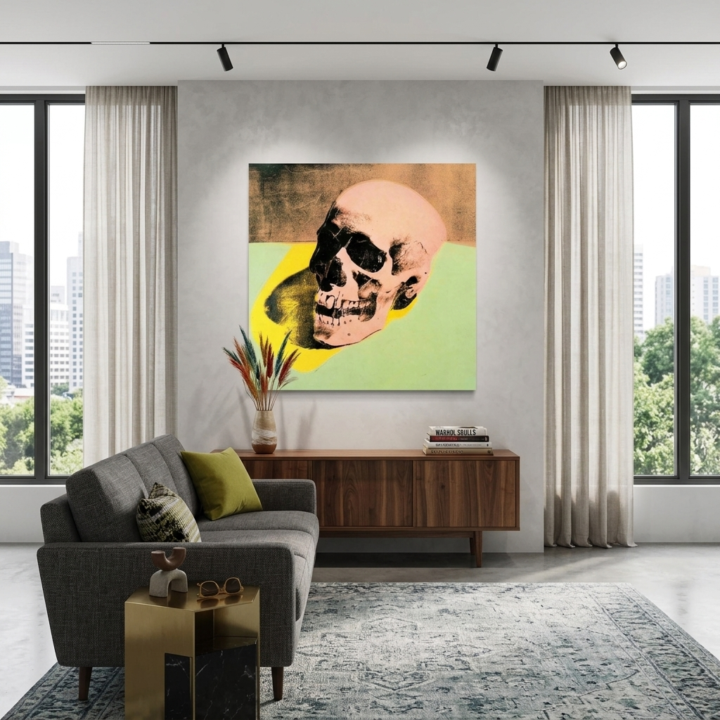 Reproduction The skull Reproduction Canvas Wall Art Print