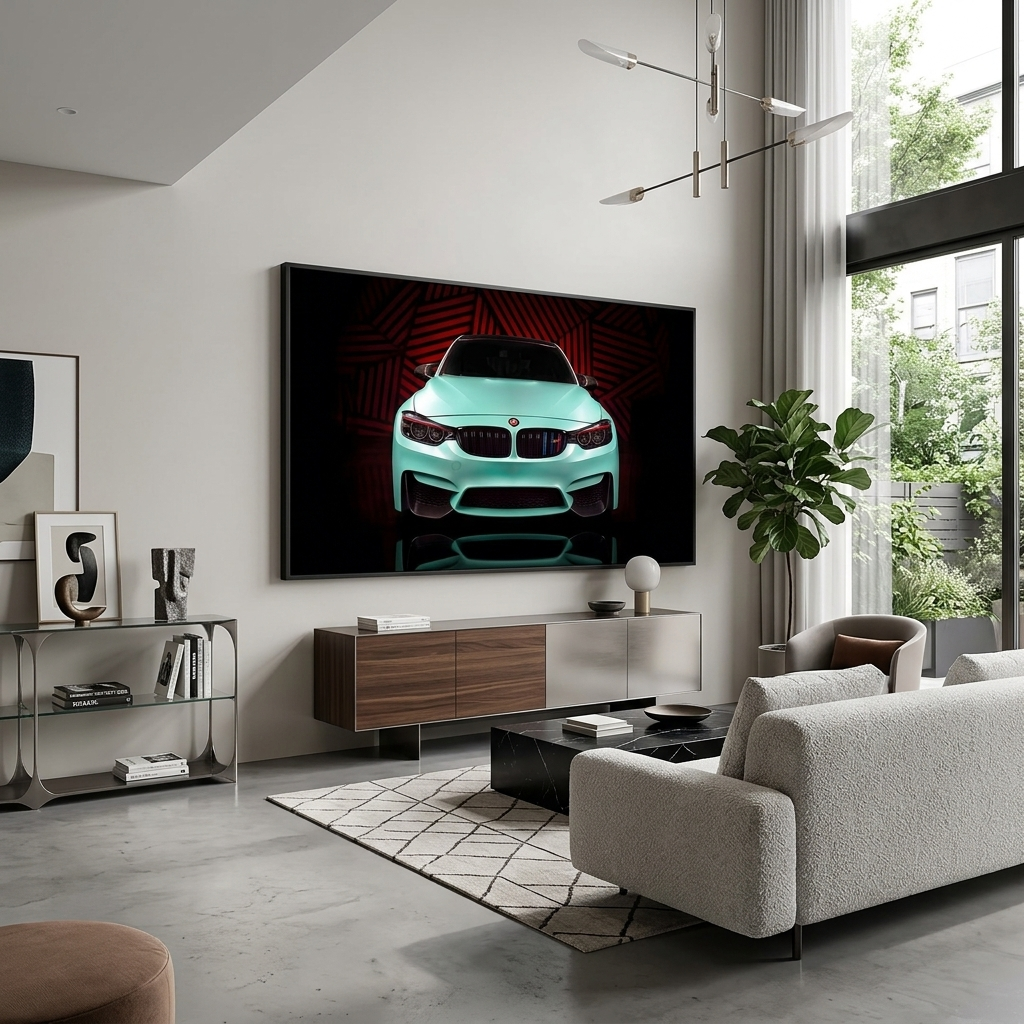 BMW M4 Canvas Wall Art Print