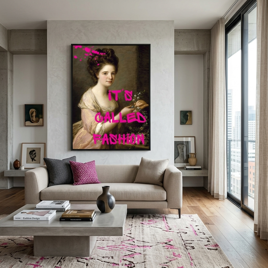 Canvas Wall Art Print Portrait of Eleanor. It's called fashion