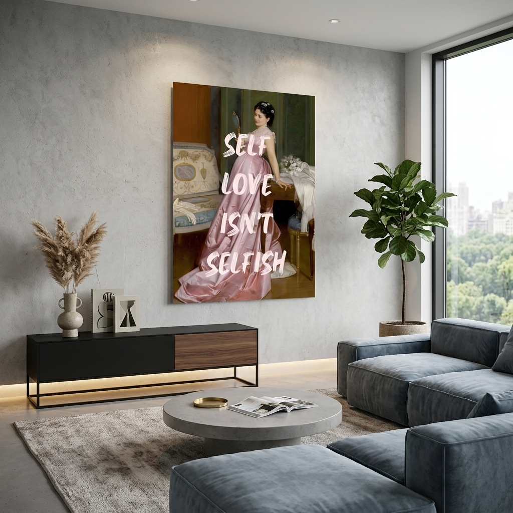 Canvas Wall Art Print Self love isn't selfish