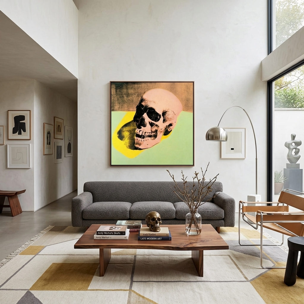 Reproduction The skull Reproduction Canvas Wall Art Print