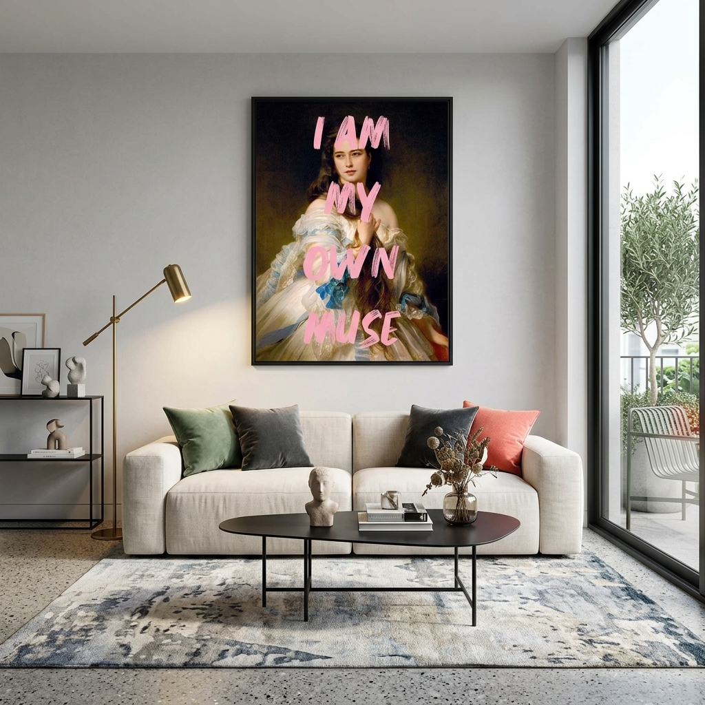 Canvas Wall Art Print Portrait of Rimskaya-Korsakova. I am my own muse