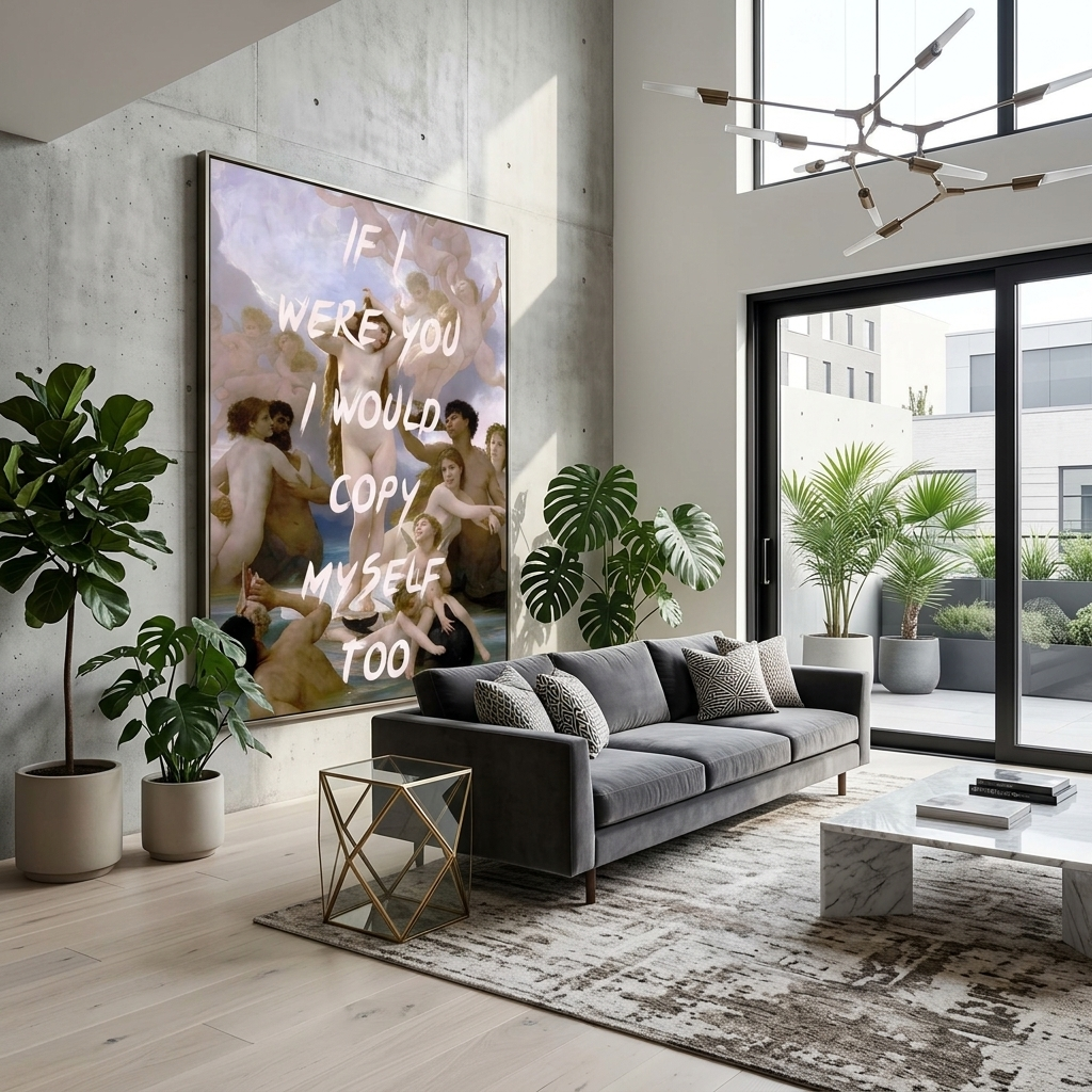 Canvas Wall Art Print If I were you, I would copy myself too