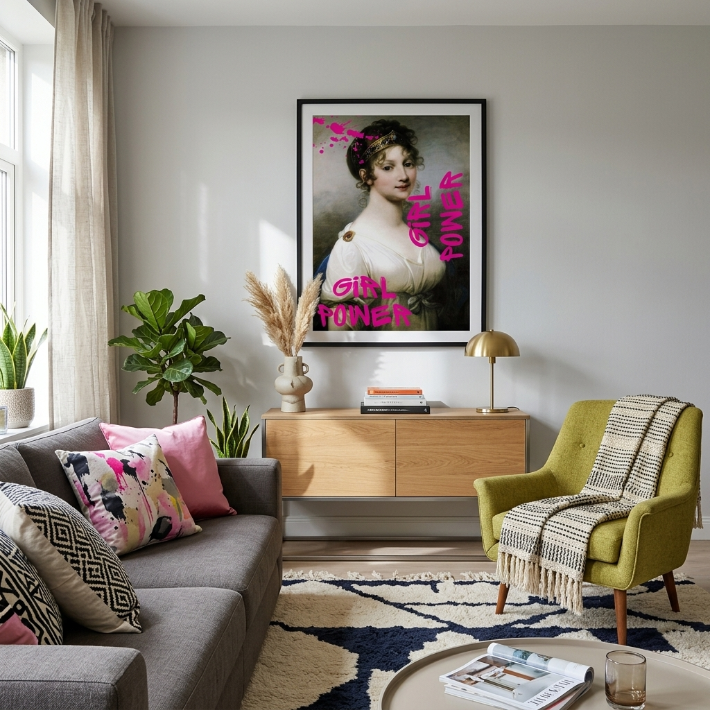 Canvas Wall Art Print Louise. Girl power