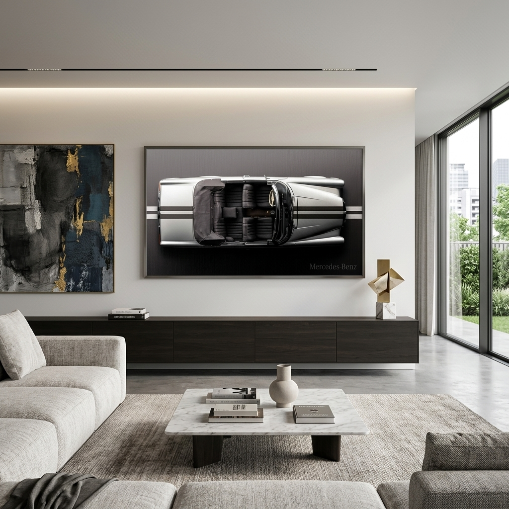 MERSEDES BENZ BACKSIDE Canvas Wall Art