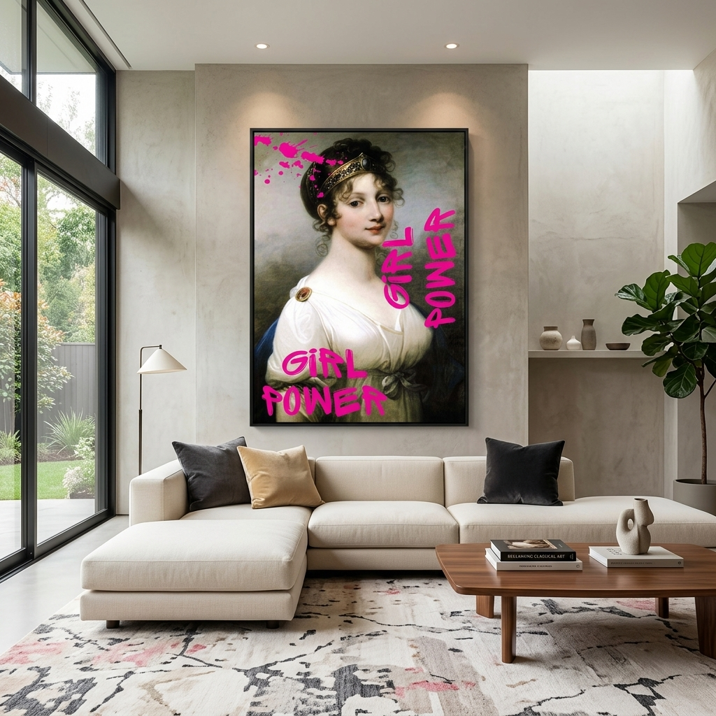Canvas Wall Art Print Louise. Girl power