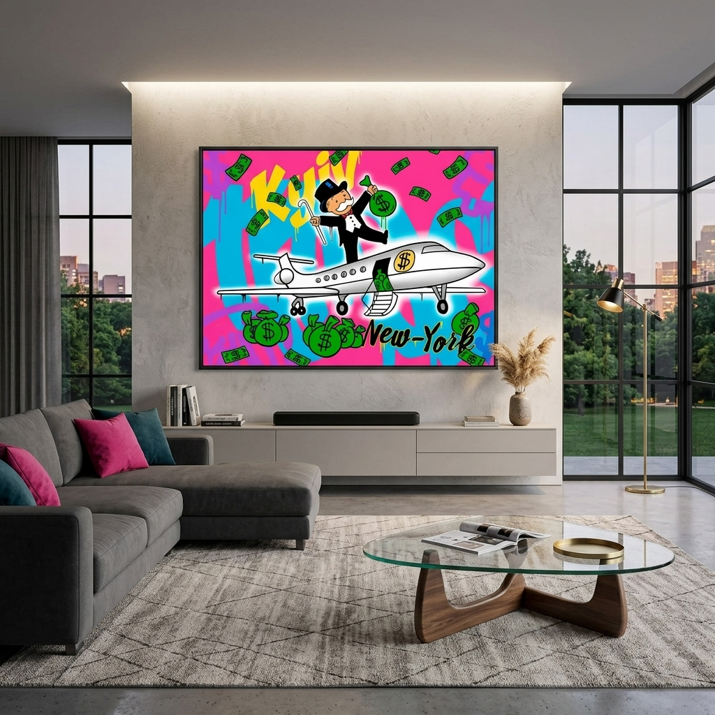 Kyiv - New-York Inspirational Canvas Wall Art Print