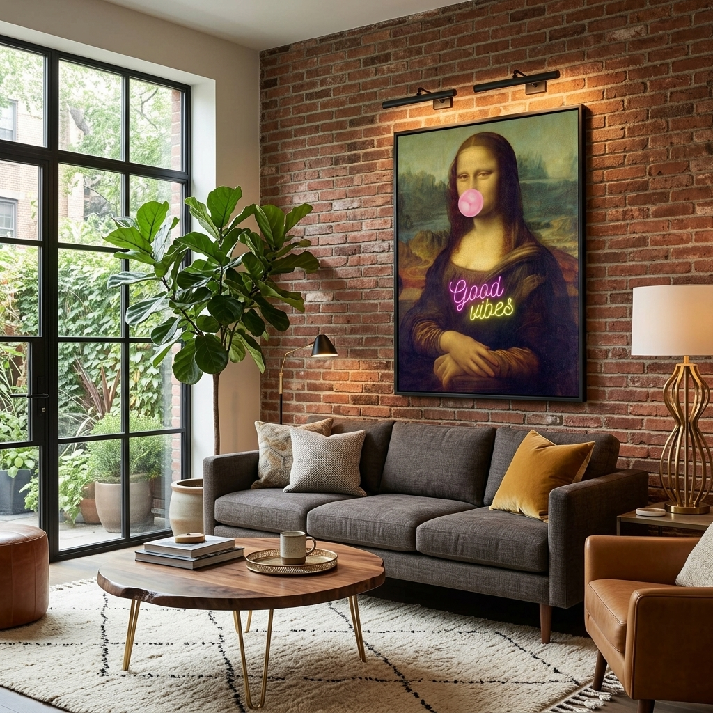 Canvas Wall Art Print Mona Lisa. Good vibes