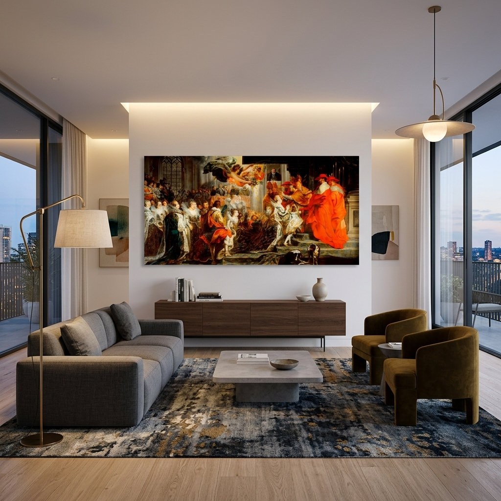 The Coronation of Maria de' Medici Reproduction Canvas Wall Art Print