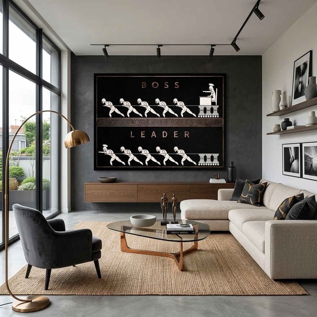 Boss Leader Motivational Canvas Wall Art Print