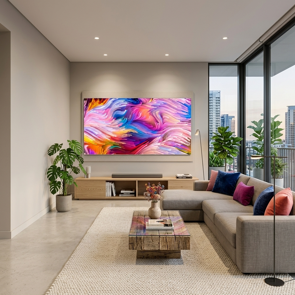 Colorful Abstraction Canvas Wall Art Print