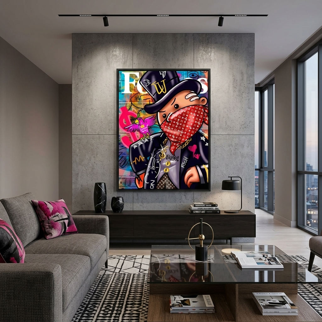 Freedom Monopoly Canvas Wall Art Print
