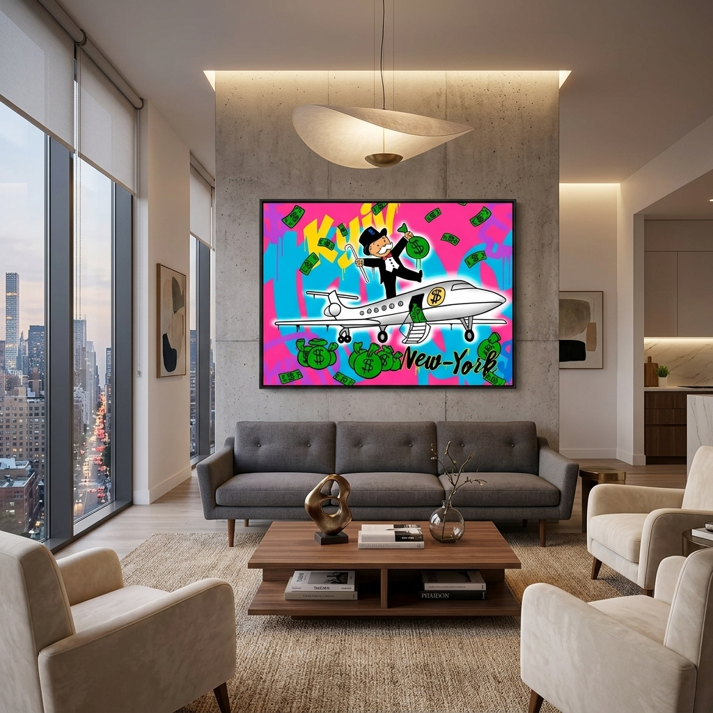 Kyiv - New-York Inspirational Canvas Wall Art Print