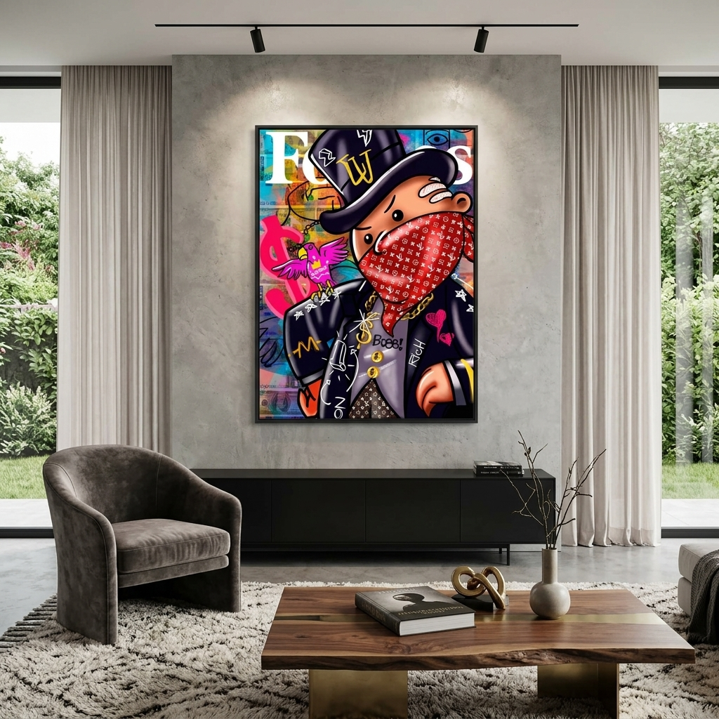 Freedom Monopoly Canvas Wall Art Print