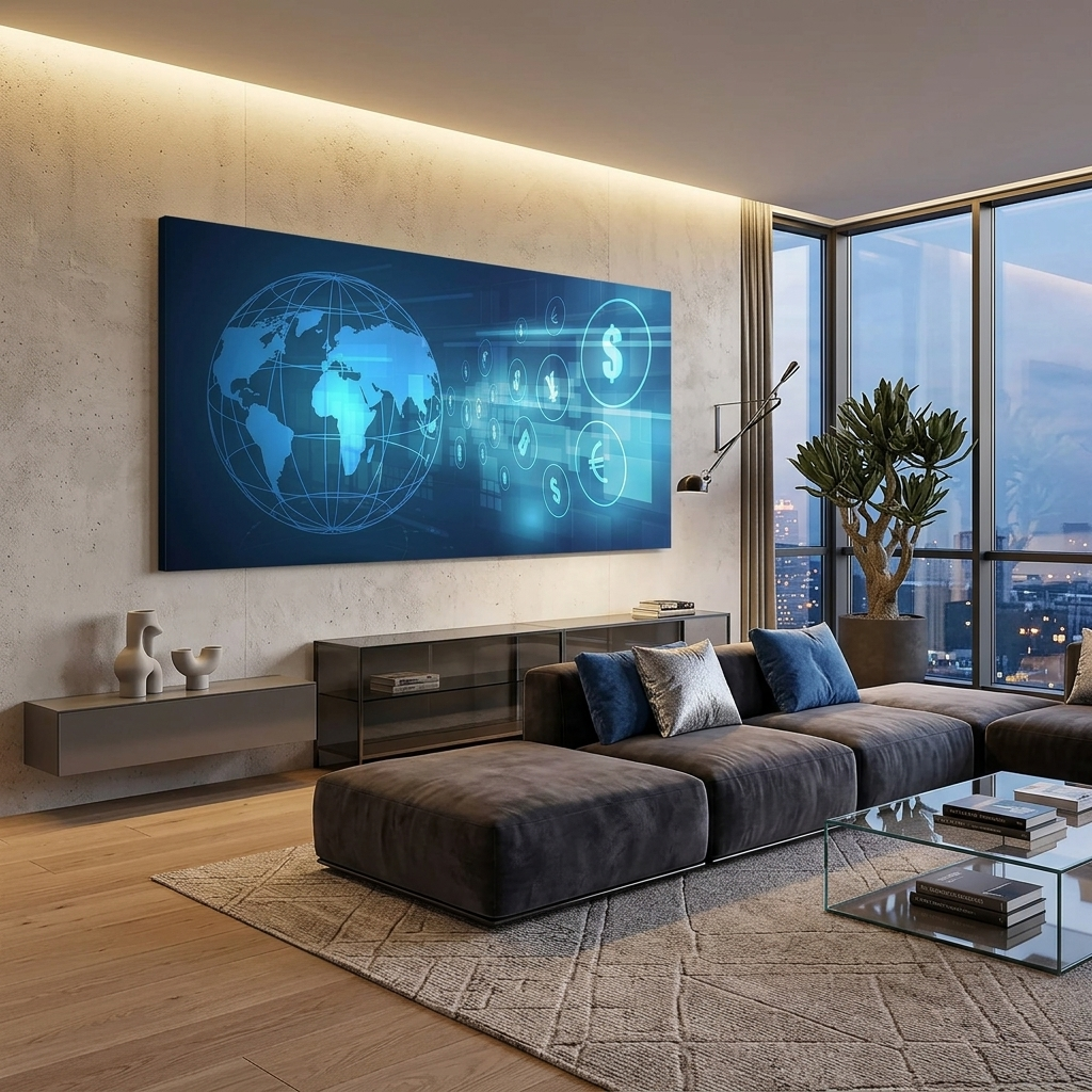 Crypto-exchange Inspirational Canvas Wall Art Print