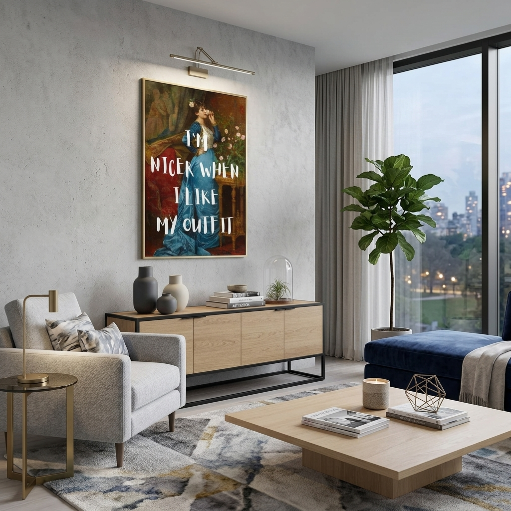 Canvas Wall Art Print I'm nicer when I like my outfit