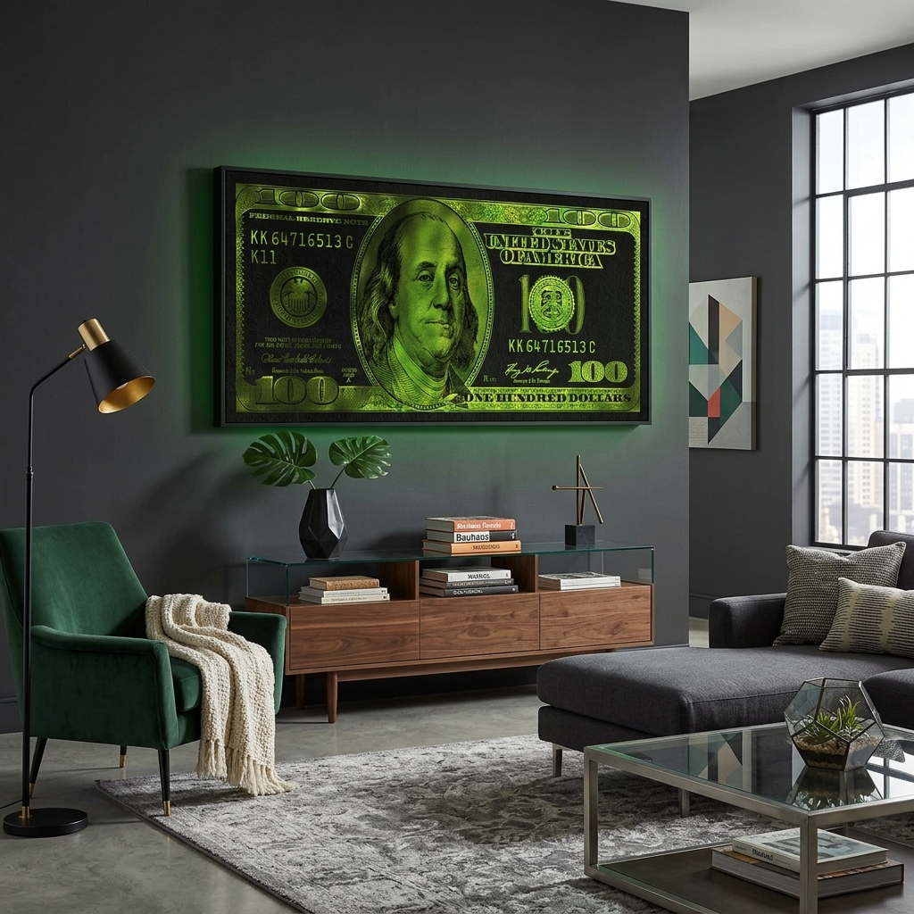Inspirational Canvas Wall Art Print $100 in green