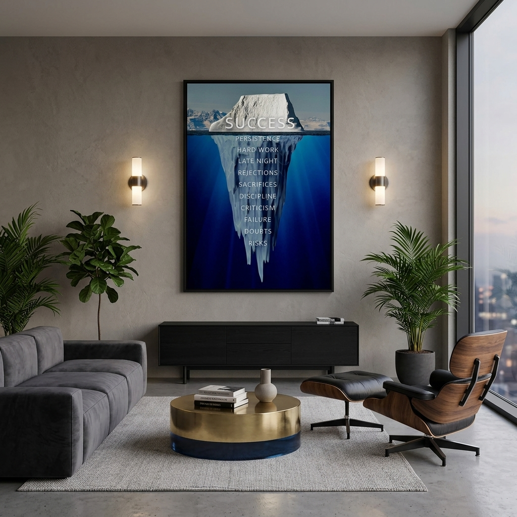 To Motivate Success Motivational Canvas Wall Art Print