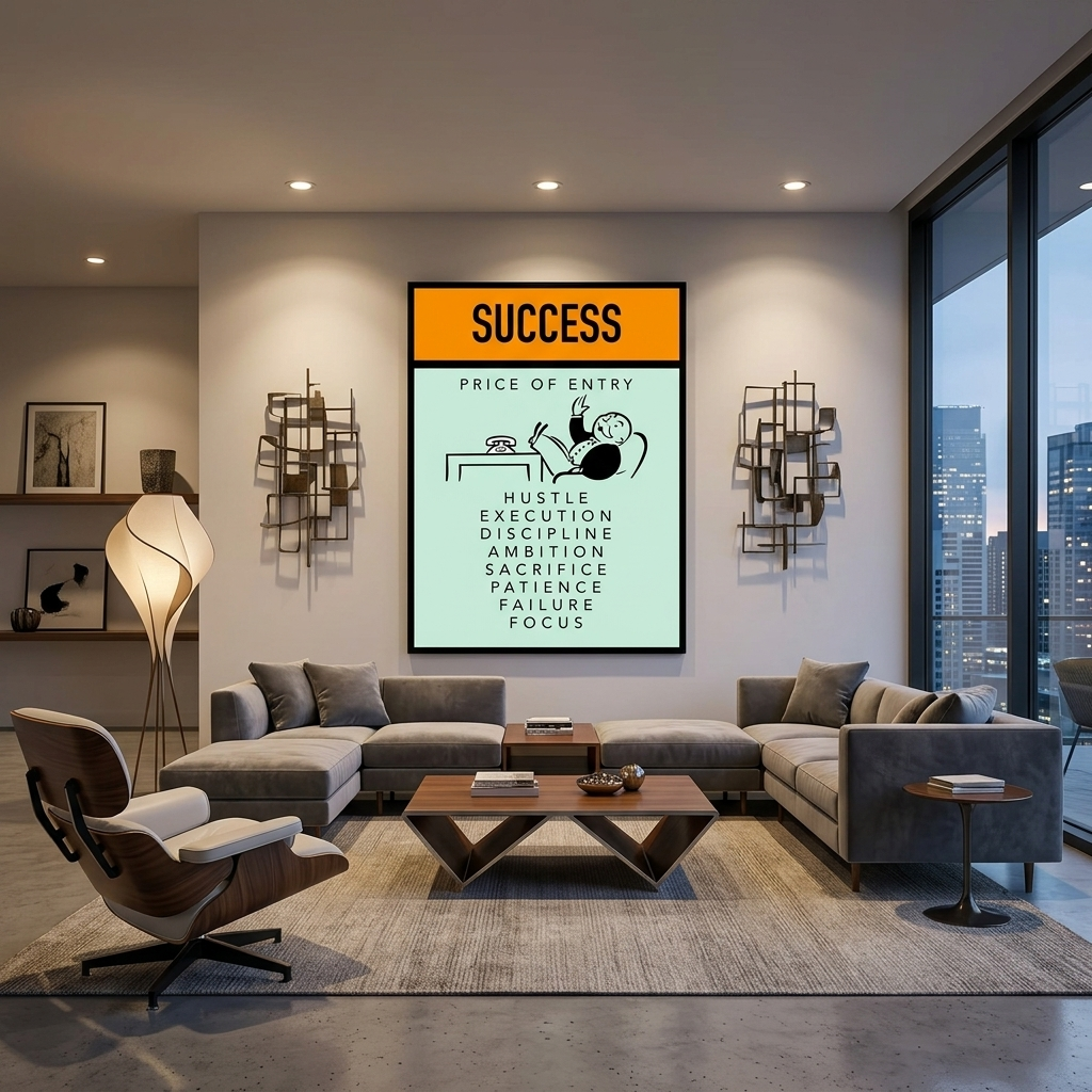 Monopoly Prise of entry Canvas Wall Art Print