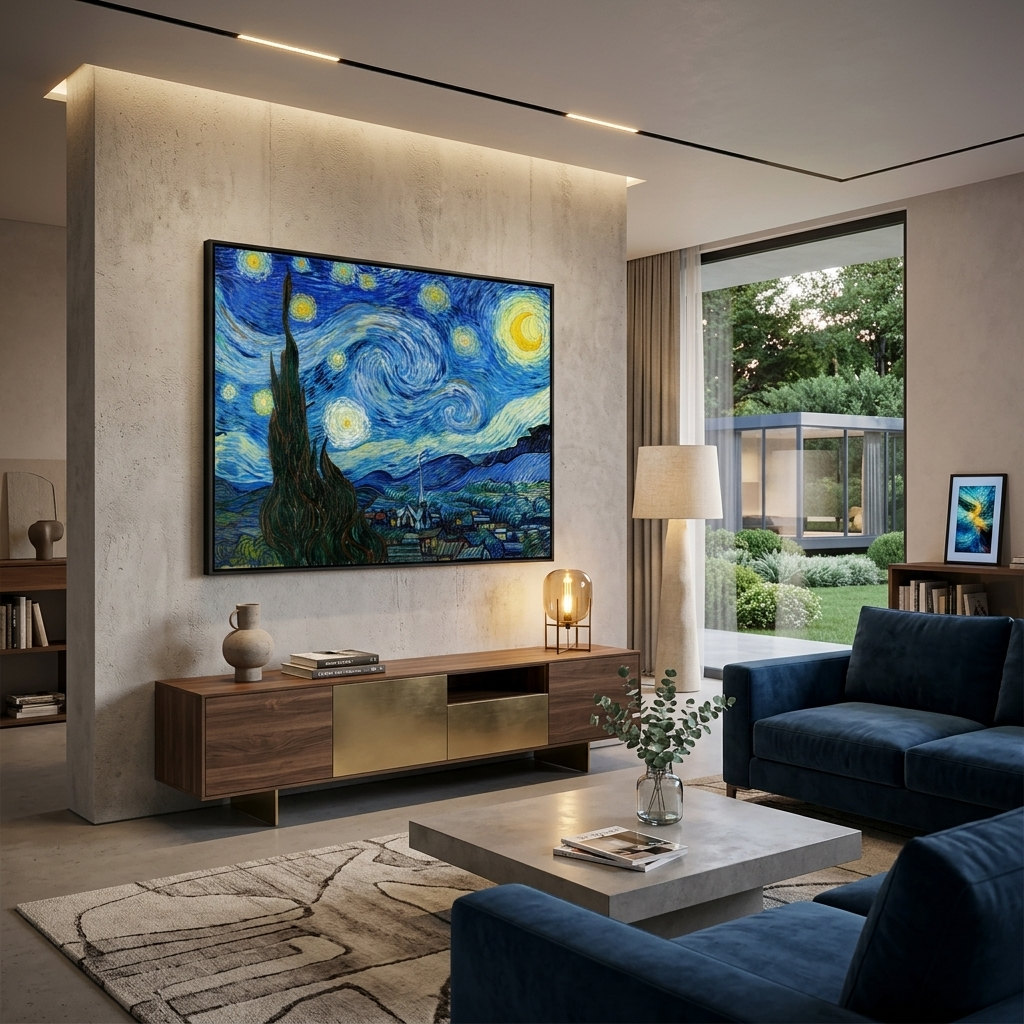 Starry nighte Reproduction Canvas Wall Art Print