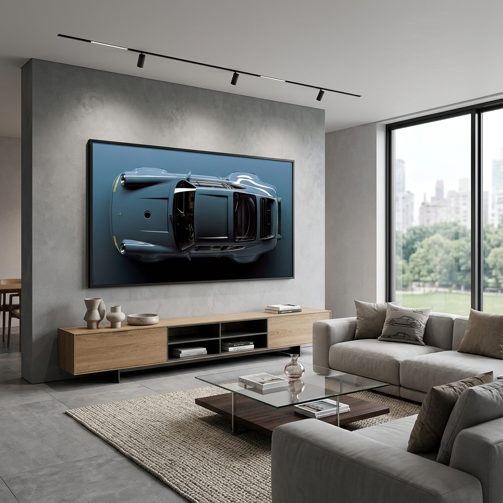 Cars Porsche 911 Blue Canvas Wall Art Print