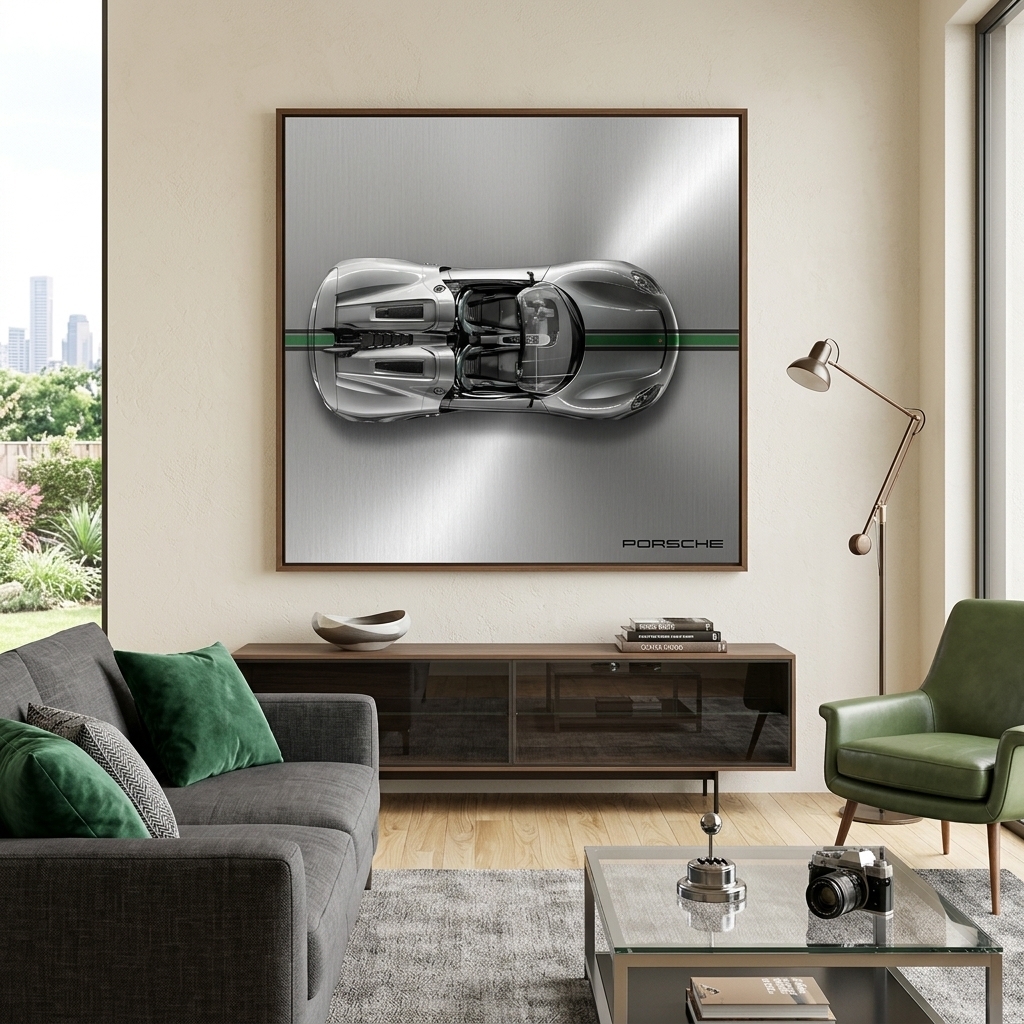 PORSCHE CARRERA GT BACKSIDE Canvas Wall Art